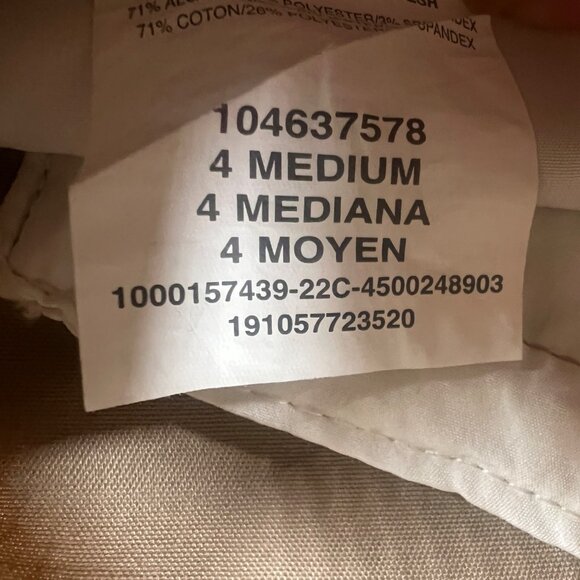 Lee Pants Straight Leg Mid Rise Khaki Wrinkle Free SZ 4 - Picture 7 of 7